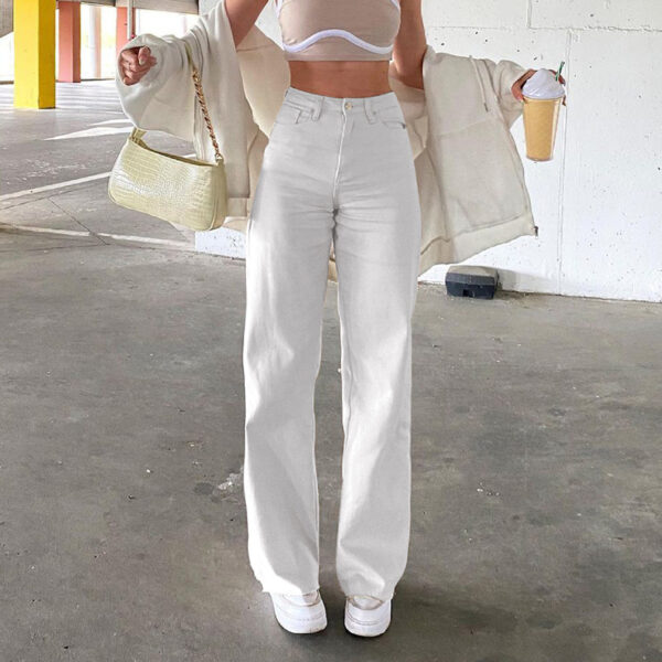 Spice Girl Style High Waist Slim Jeans Bell Bottoms - Image 2