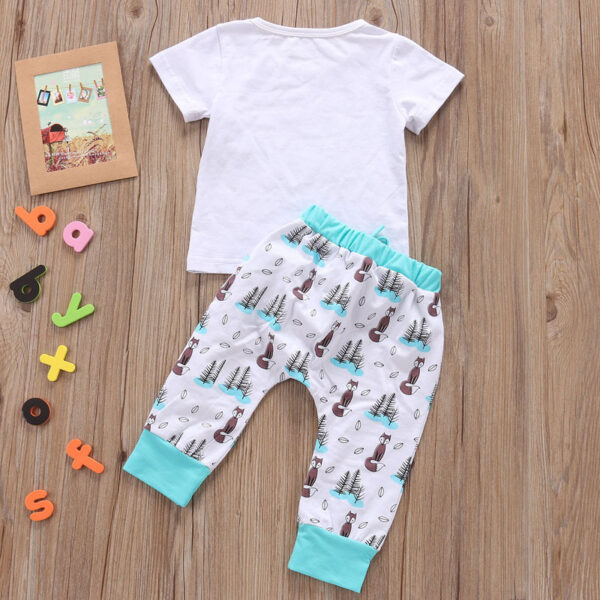 Newborn Baby Clothes Set T-shirt Tops+Pants Little Boys and Girls Outfits - Image 3