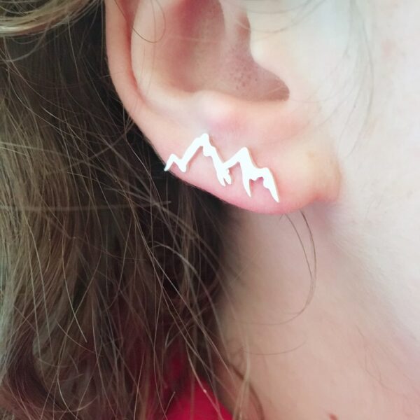 Natural Landscape Mountain Ear Climber Earring Geography Jewelry Trekking - Image 4