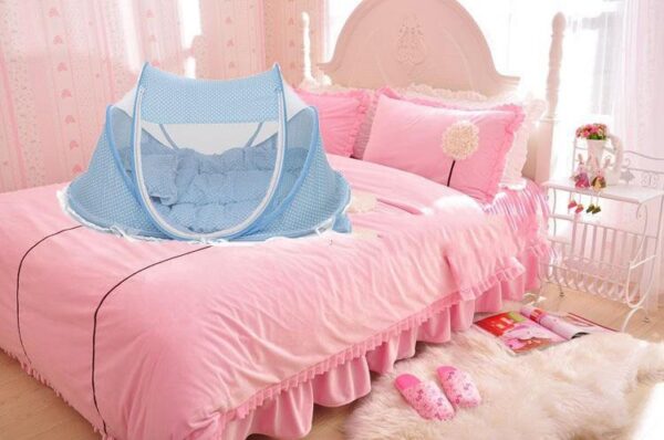 Foldable  Baby Bed Net With Pillow Net 2pieces Set - Image 3