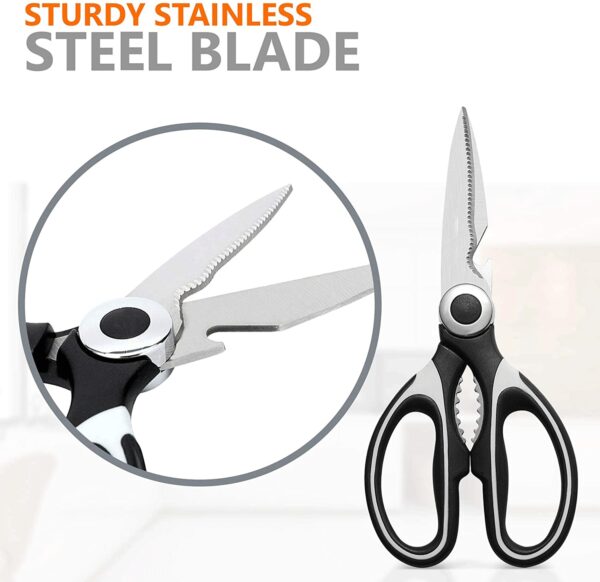 Kitchen Shears Scissors Heavy Duty Cooking Food Meat Chicken Utility - Image 4