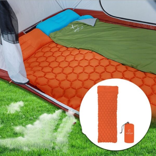 Outdoor Camping Inflatable Honeycomb Mattress Tent Sleeping Mat - Image 2