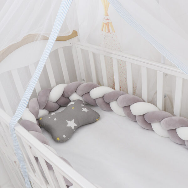 Baby Bumper Bed Braid Knot Pillow Cushion Bumper for Infant cuna Bebe lit Crib Protector Cot Bumper Room Decor - Image 5