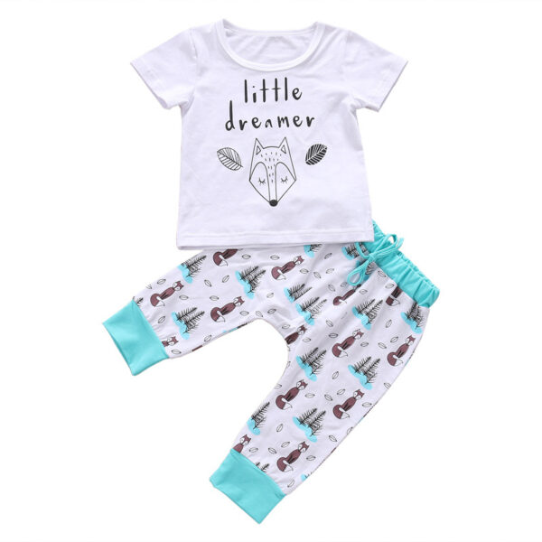 Newborn Baby Clothes Set T-shirt Tops+Pants Little Boys and Girls Outfits - Image 4