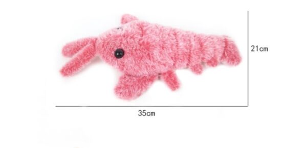 Pet Toys Electric Jumping Shrimp USB Charging Simulation Lobster Funny Cat Plush Pets Toy - Image 4