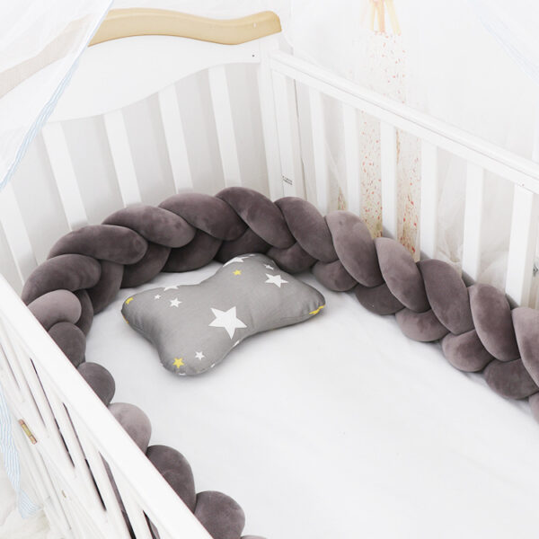 Baby Bumper Bed Braid Knot Pillow Cushion Bumper for Infant cuna Bebe lit Crib Protector Cot Bumper Room Decor - Image 3