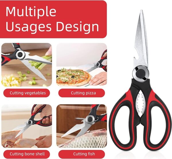 Kitchen Shears Scissors Heavy Duty Cooking Food Meat Chicken Utility - Image 10