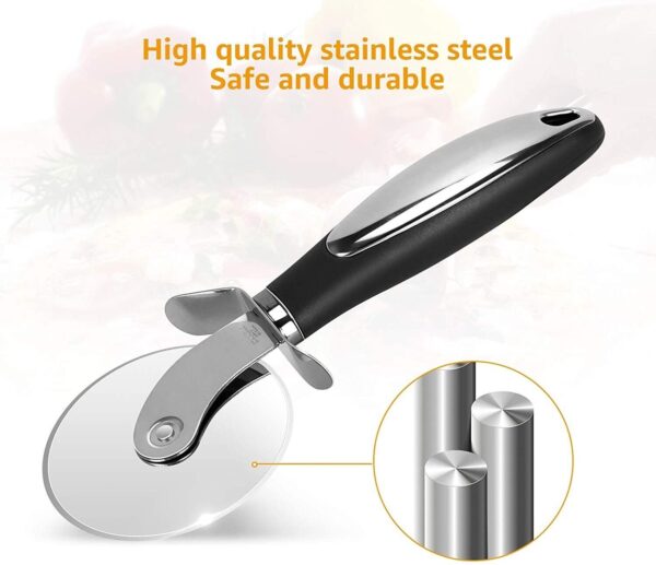 Pizza Cutter Wheel Kitchen Pizza Slicer Cutting Tool Stainless Steel Easy To Cut - Image 4