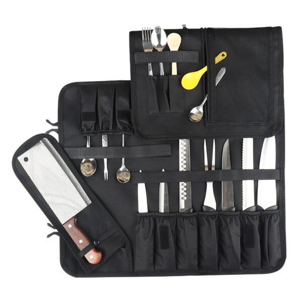 Chef Knife Bag Chinese And Western Food Chef Bag Knife Tool Storage Bag Oxford Cloth Knife Bag - Image 4