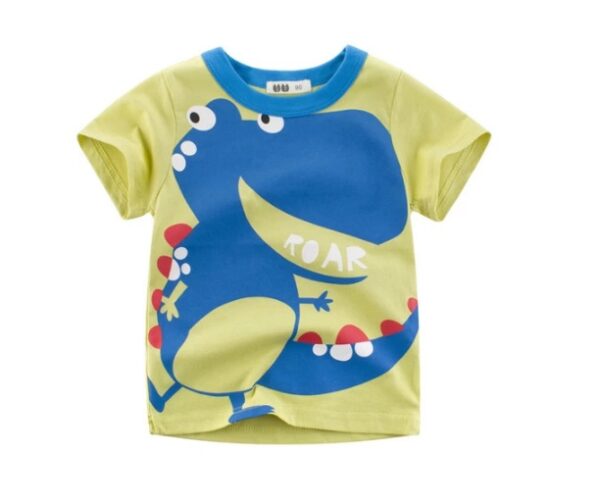 Children's Wear Summer New Korean Children's Boys Cotton T-shirt Men's Treasure In Children's Short Sleeves - Image 7