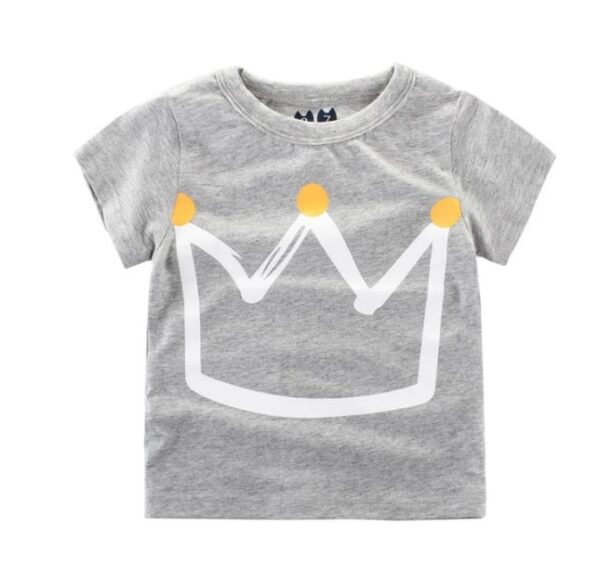 Children's Wear Summer New Korean Children's Boys Cotton T-shirt Men's Treasure In Children's Short Sleeves - Image 10