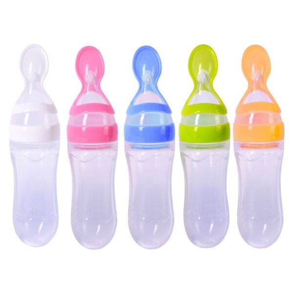 Silicone Training Rice Spoon, Infant Cereal Food Supplement, Safe Feeder - Image 2