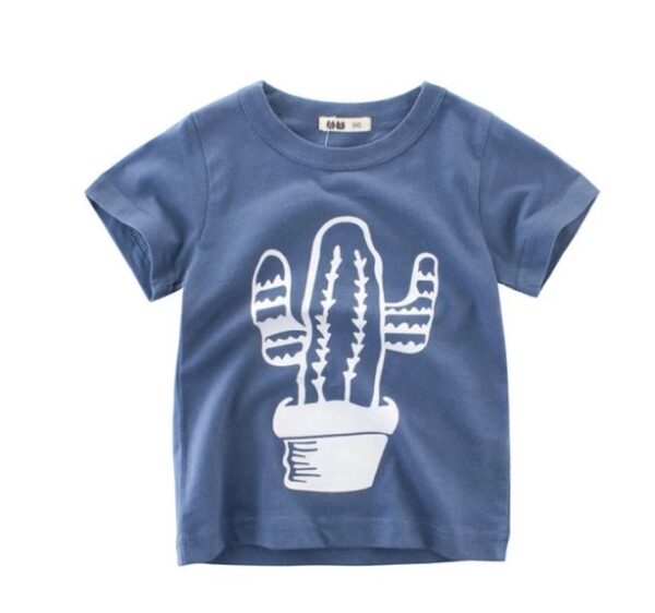 Children's Wear Summer New Korean Children's Boys Cotton T-shirt Men's Treasure In Children's Short Sleeves - Image 3