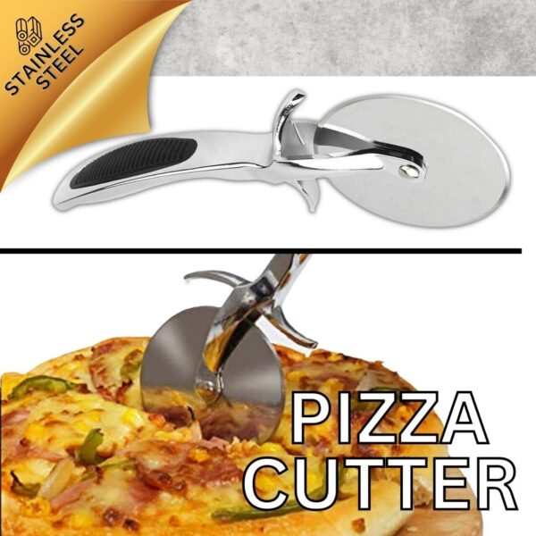 Pizza Cutter Wheel Kitchen Pizza Slicer Cutting Tool Stainless Steel Easy To Cut - Image 7