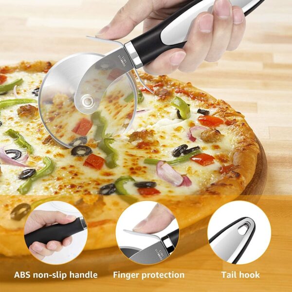 Pizza Cutter Wheel Kitchen Pizza Slicer Cutting Tool Stainless Steel Easy To Cut - Image 5