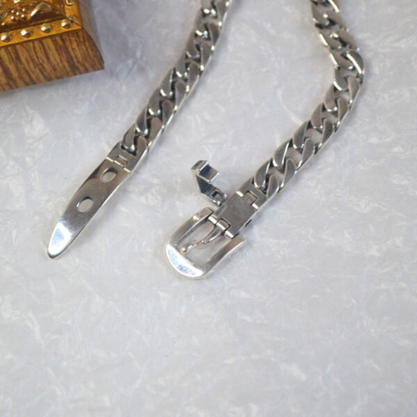 Women's 925 Sterling Silver Chain Belt Bracelet - Image 3