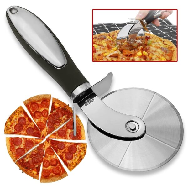 Pizza Cutter Wheel Kitchen Pizza Slicer Cutting Tool Stainless Steel Easy To Cut - Image 8