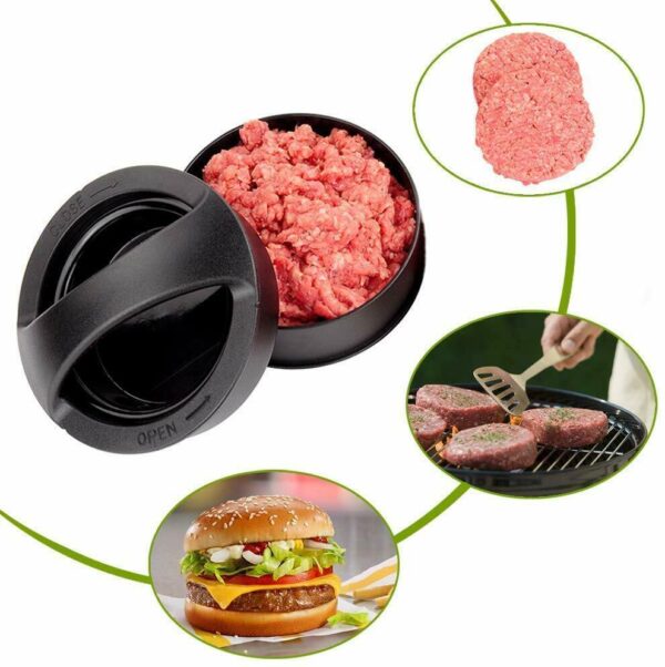 Burger Press Stuffed Patty Maker Mold Slider EASY Homemade Hamburger Making Tool - Image 5