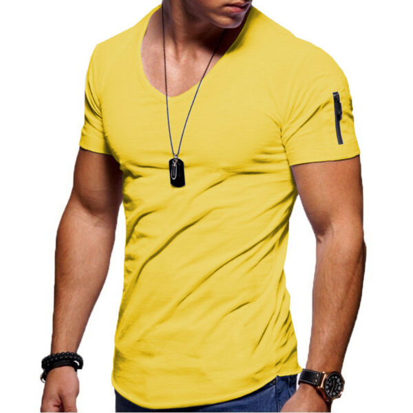 Men's Short Sleeve Cotton Casual T-shirt - Image 3