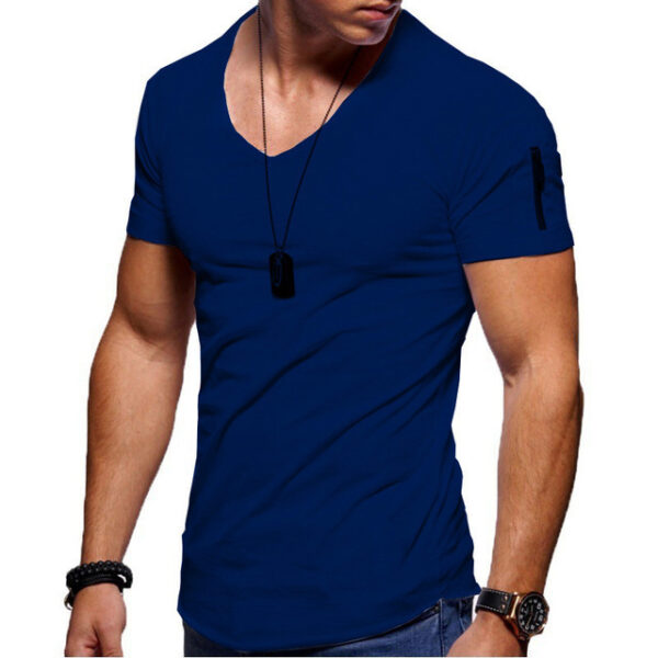 Men's Short Sleeve Cotton Casual T-shirt - Image 5