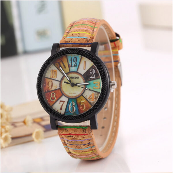 Casual Vintage Leather Women Quartz Wrist Watch Gift Clock - Image 6