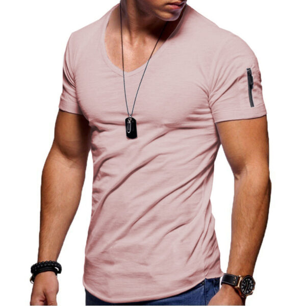 Men's Short Sleeve Cotton Casual T-shirt - Image 4