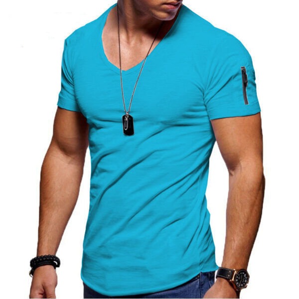 Men's Short Sleeve Cotton Casual T-shirt - Image 2