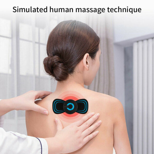 Portable Mini Electric Neck Back Body Massager Cervical Massage Stimulator Pain Relief Massage Patch With USB Charging Cable - Image 6