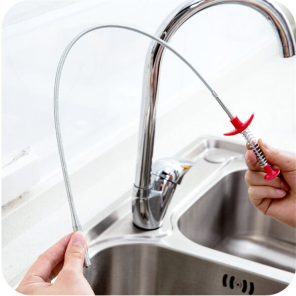 60CM Sewer Dredger Spring Pipe Dredging Tool Household Hair Cleaner Drain Clog Remover Cleaning Tools Household For Kitchen Sink Kitchen Gadgets - Image 9