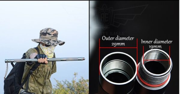 Outdoor Defense Tactical Stick Alpenstock Hiking Camping Equipment Multifunctional Walking Stick - Image 5